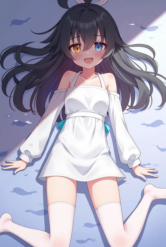 1girl,solo,petite,slender,small breasts,full body,on table,gokou ruri,white summer dress,straw hat,shy pose,(acrylic stand), cut shape character(anime-style character acrylic stand. The acrylic stand is cut to the shape of the character) <lora:acrylicStand:1> <lora:ruri_XL:0.7>,masterpiece,best quality, very aesthetic, absurdres, ultra detailed