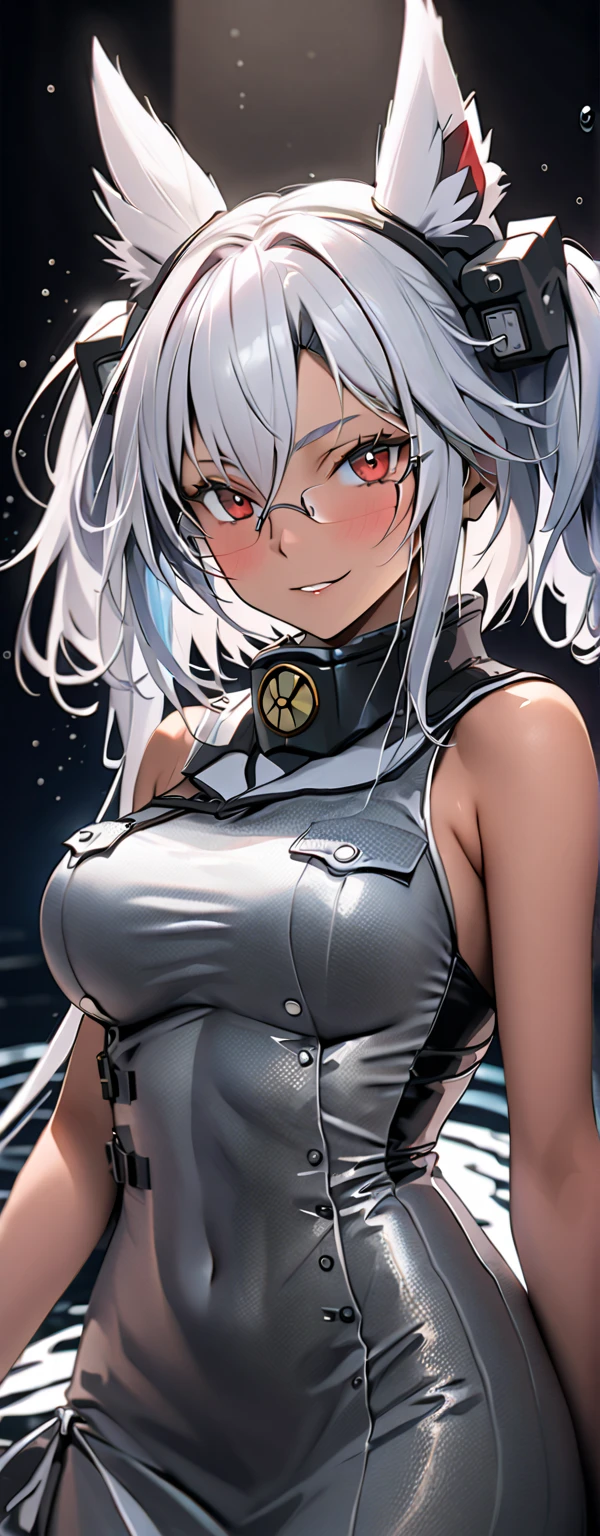 (((Beautiful girl small breasts))),Cyberpunk Costume、Mechanical Limbs、Lights up with LEDs、Sexual、(((Small nipples))),(((Small areola))),Cyberpunk Red Green Background、(((Nipples exposed through the gap in her clothes))),smile,,、Round face,Big eyes, Round eyes、No makeup、Sweaty,(((Main belly button))),Slim Abs、、(((upright)))、beautiful girl、８age、