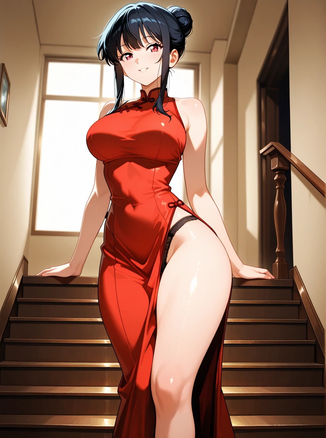 sexy, yor, ojos rojos, vestido ?????, topless, pussy view, piernas abiertas