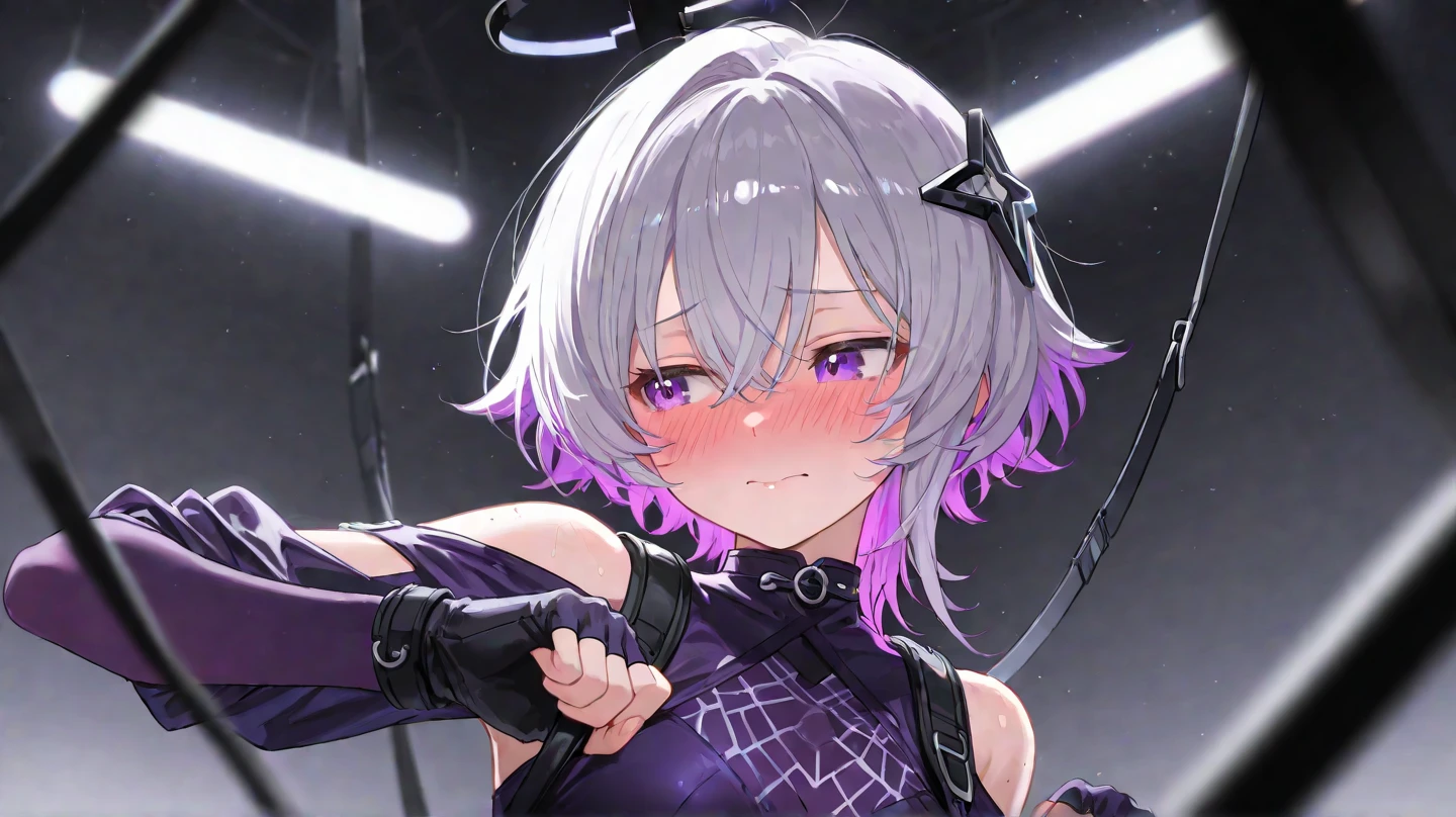 (succubus:1.2), (1 girl:1.2), solo, (short white hair:1.2) , (refreshing eyes:1.1) ,(crazy smile:0.8), (flat chest), (dress), (glitch digital glowing wings), (beautiful detailed eyes:1.0), (detailed face:1.0), (one hand on hip:1.2), psychedelic art, glitch art, abstract art, concept art, (point_color:1.4),(RGB Splitting:1.3),(god rays), (extremely detailed light), (science_fiction:1.2), (trippy:1.2),(colorful ink ), (floating colorful ink droplet ), (triangle shape:1.3), (Lilith of night:1.3), (data flow), (gradient_background:1.1),(glitch background),(pixel digital halo:1.2), (fluorescent graffiti :1.2),(neon light:1.2), (glowstick:1.2), (floating triangle glass fragments:1.2)<lora:SilvermoonMix02_2:1>,aura, <lora:ultrainstinct_v3_offset:1>