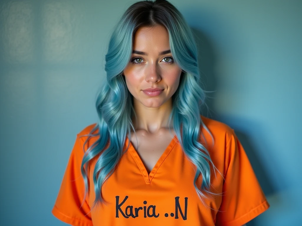 An 18-year-old girl with pink hair, blue eyes, and a full bust sits in a school bathroom, dressed in a uniform. The background features a dimly lit, tiled room with graffiti and dynamic energy. Pay close attention to capturing the finest details, from the texture and creases of the uniform to the girl's facial expressions and body language. Ensure a maximum level of realism and processing, with a vivid and contrasting color palette that highlights the girl's unique features and brings the scene to life.