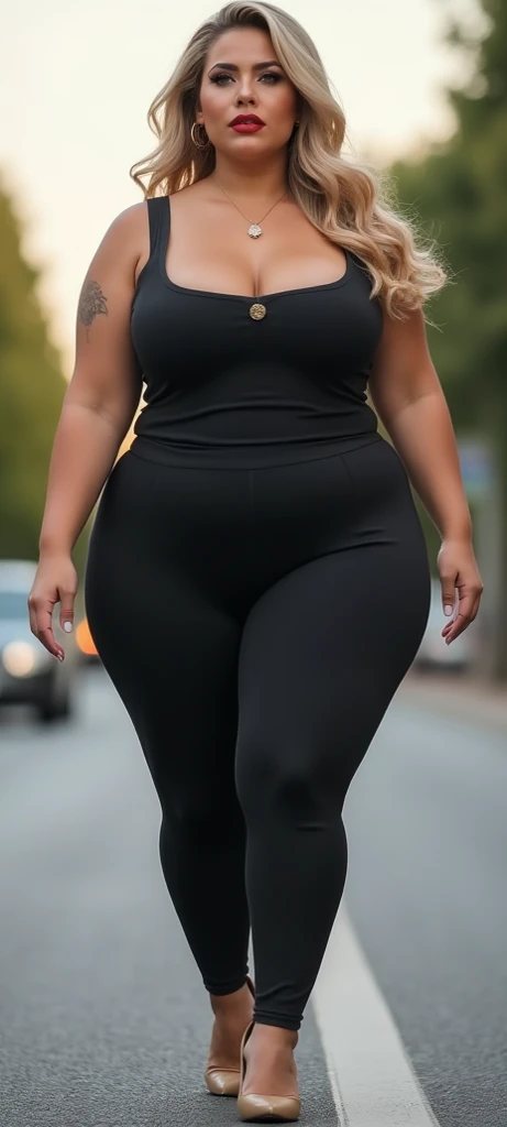 ((best quality)), ((masterpiece)), (detailed), perfect face, chubby woman, chubby face , chubby girl , widest hips , fat belly , thick neck ,, thicc , thick body , thick thighs , thick arm, small breasts but her body is a chubby, full body view, dark-black room, black bokeh background, thight dress, wearing sneakers, short hairstyle, diamond necklace, wearing a watch, tall woman, restore face, white skin , longest thight pants , glasses , cold vibes, , 4k resolution, japanese goddess 