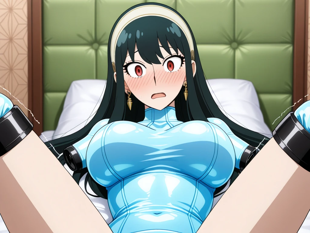 pixel-perfect,best quality, ultra-detailed masterpiece, nsfw, dia kurosawa, one-piece swimsuit, pantyhose, nipple, pussy, love juice, orgasm, bed room, tentacles, breasts, habit, open mouth, clothing aside, tentacle sex
