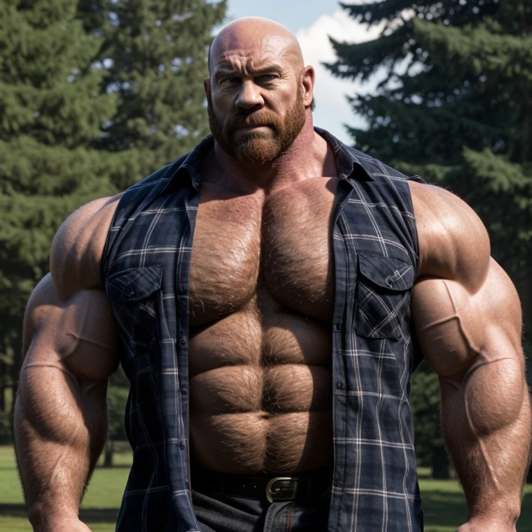 The upper body is undressed，Fat boy，full bodyesbian，Strong figure，Beard，with a round face，Bend your eyebrows，potbelly，24 years of age，bald-headed --auto