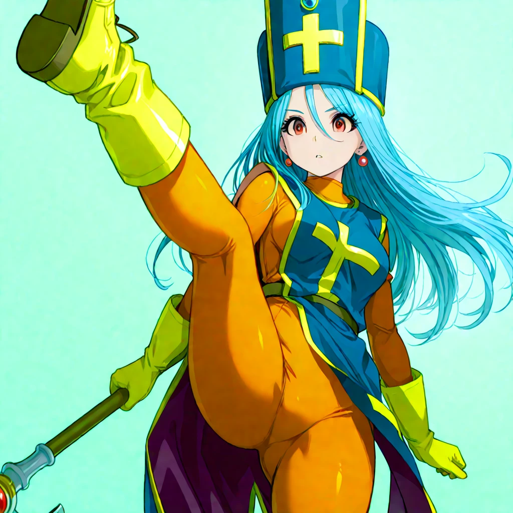 score_9, score_8_up, score_7_up, score_6_up, score_5_up, score_4_up, from below, cowboy shot, 16yo, 1girl, baby face, stand, (arms up, hanging arms:1.5), (midair, float, suspension),fully bound, restrained, Bondage, stationary restraints, plant, ivy, large breasts, dq3priest, hat, orange bodysuit, tabard, cross, yellow gloves, in heat, nose blush, be breathless, fog, steam, in Jungle, large flower Monster, no ground