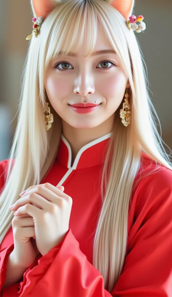 Tsunade, CG 8k ultra-realista, beautiful woman, seductive eyes, make-up, red lips, casual clothes 