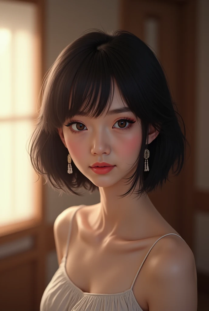 8k, RAW, best quality, ultra high res, 1girl, portrait, closeup, short hair, perfect lighting, bangs, standing, crying, shed tears, tears drop, tears on face, sad, innocent face, shining tears in eyes, ((closed lips)), glowing tears, glowing eyes, heartbroken innocent face,
,akinav1,