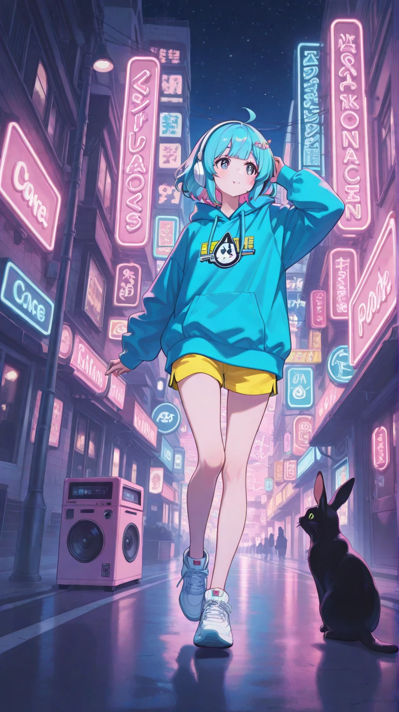 There is a cartoon character holding a group of ghosts, concept art by Kanbun Master, pixiv contest winner, Furry art, Detailed fanart, official fanart, [ Character design ], lovely art style, danbooru and artstation, Cute detailed digital art, 🍁 Cute, wisps, [ conceptual art ]!!, Great character design, cute character, cute artwork