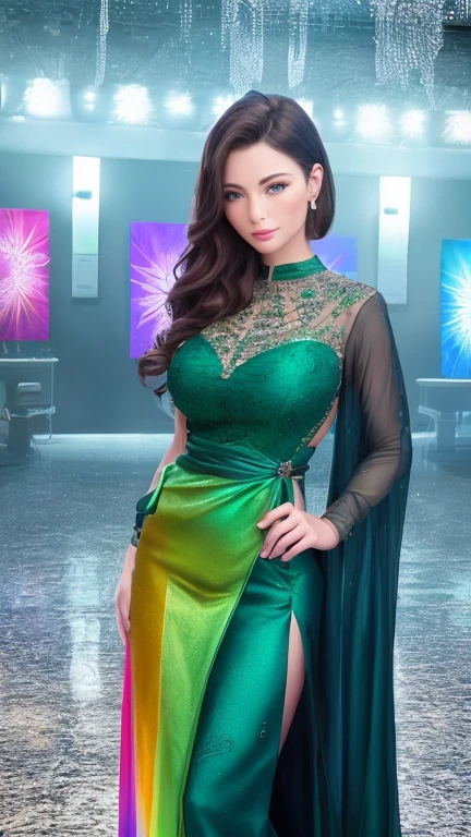 ((AudreyHepburn)), mj3d style,3dmm,3d,((full body shot:1.3)), bokeh:1.2, indoors, a beautiful woman, (standing), (evening dress with turtleneck), feet, (high-heels), looking at viewer,((necklace)), (22 years old woman), medium breast, small waist, (green eyes, beautiful eyes), beautiful face, perfect illumination, beautiful detailed eyes, looking at viewer, stunningly beautiful woman, detailed hairstyle, good hands, detailed hands, good feet, (8k, RAW photo, best quality, masterpiece:1.2), (realistic, photo-realistic:1.37), ultra high res, photon mapping, radiosity, physically-based rendering, (ambient light:1.3), (cinematic composition:1.0),professional soft lighting, light on face,