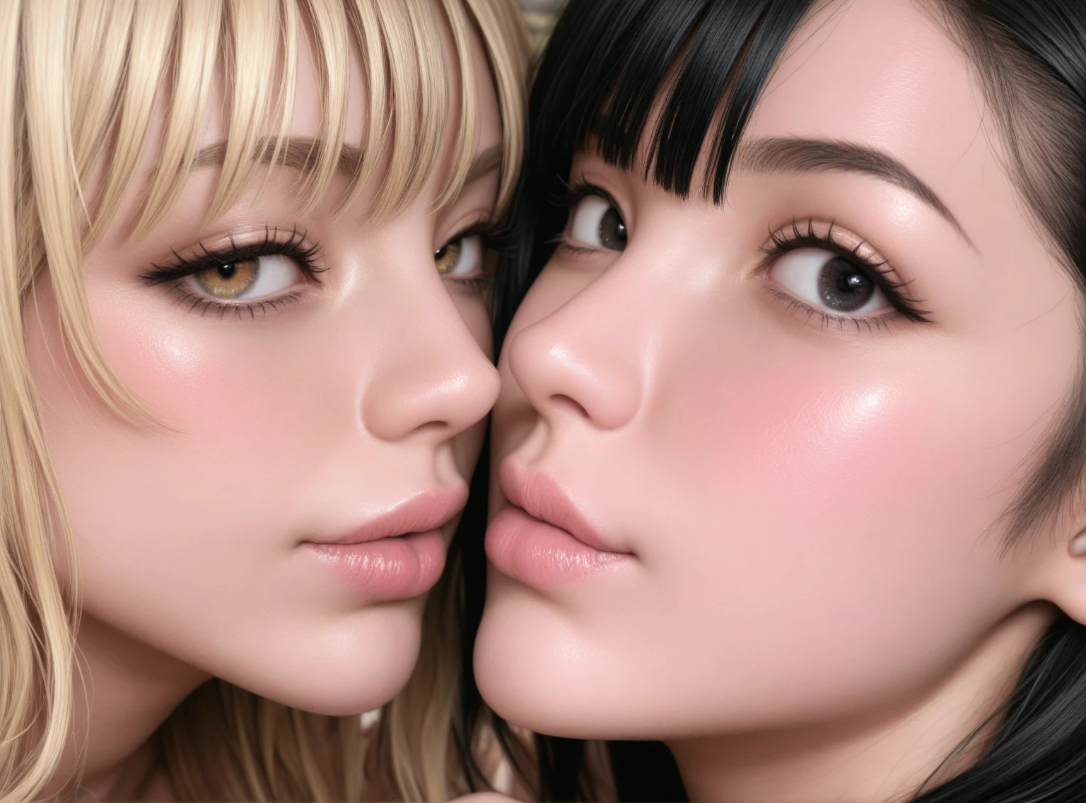 8K quality、High resolution、Two Nurses、Realistic skin texture、Two women love a penis sandwiched between them、High resolutionの肌、Women licking a man&#39;s penis with their tongues、Princess Hair、thin、Small and young breasts、Open the mouth to reveal a realistic tongue、Beautiful cleavage、Gray Hair、blue eyes、thin脚、French Braid、、Full Body Shot、Wetting、Tearing clothes