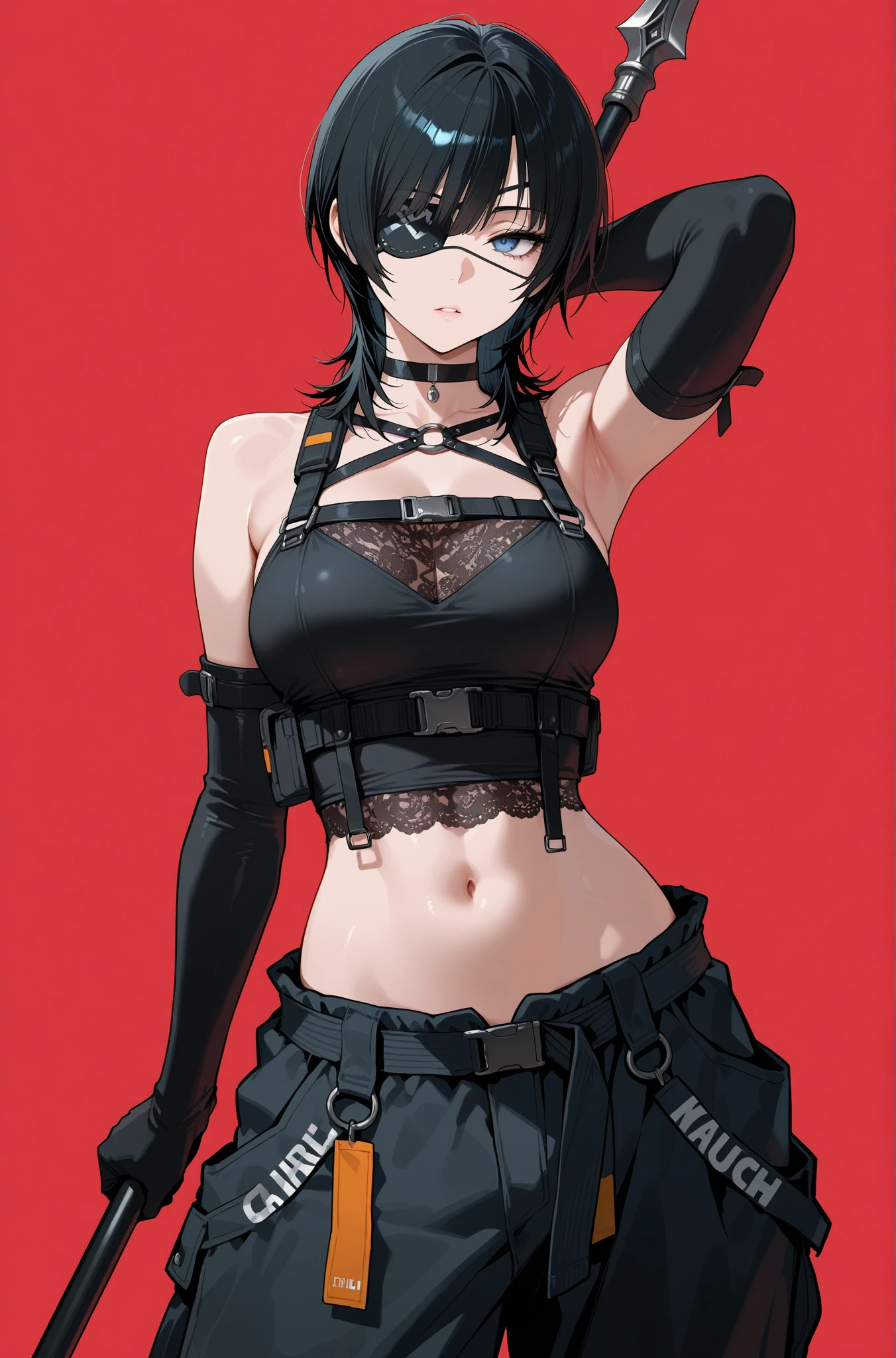masterpiece, best quality, 1man, 1girl, huge breasts, vivid colors, paint splashes, having sex with a man, (Being stroked by man's crotch), Ridiculous resolution, bukkake, outside in a dark back alley, night time, looking at viewer, underboob, punk girl, muscular woman, abs, muscular back, muscular arms, muscular legs, punk, cropped jacket, black bolero jacket, grey skin, grey body, grey face, vampire, marceline the vampire queen, pointy ears, studded black leather jacket, jacket open, combat boots, ripped leggings, bite marks on neck, black hair, earrings, pierced lower lip, bukkake, , cum,