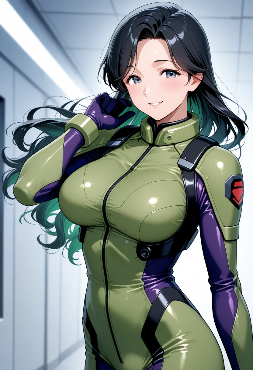 score_9, score_8_up, score_7_up, score_6_up, score_5_up, score_4_up, BREAK ,blunt bangs,Gray Hair,Yellow Eyes,ponytail,very big breasts,Sweaty,Overflowing breasts,empty eye,Erect nipples,sagging breasts,Jumpsuit,latex,Underboob,White background