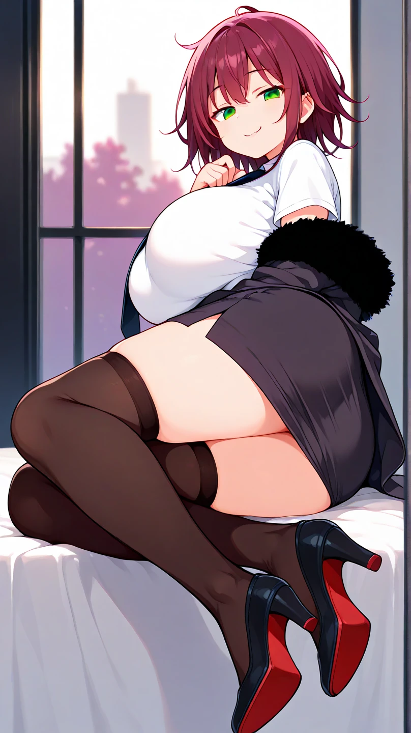 raise one leg wide upwards、Sit down and open one leg up、Married women、50 years old、wife、Standing doggy style、Bobcut、Wavy Hair、One Woman、One Man、tears、Beautiful woman、Very thick thighs、Acme Face、Sloppy body、Knitted sweater、kitchen、Best image quality、High resolution、masterpiece、super high quality、Thick pubic hair、Orgasm Facial、Black and purple lace panties、Very big ass、Very large breasts 、Blushing、4K quality、Blushing、Cry of ecstasy、Wearing black knee socks、Sweaty all over、Heavy breathing、Cowboy Shot、Shaking breasts,uneven chest、上下にShaking breasts、nsfw, 1boy and 1girl, vaginale, Spooning Position, on side, leg lift or spread legs