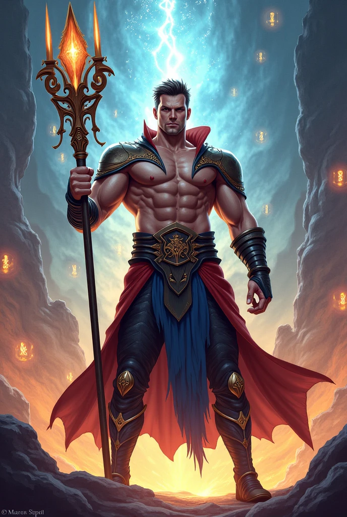 movie poster with a young strong ancient greek man with lovecraftian tentacles made of glowing energy in the background, dungeons and dragons artwork, award winning art, cinematic light, dynamic composition, highly detailed, dramatic lighting, digital painting, concept art, masterpiece, realistic anatomy, by leonardo da vinci, raphael, artgerm, greg rutkowski, vibrant colors