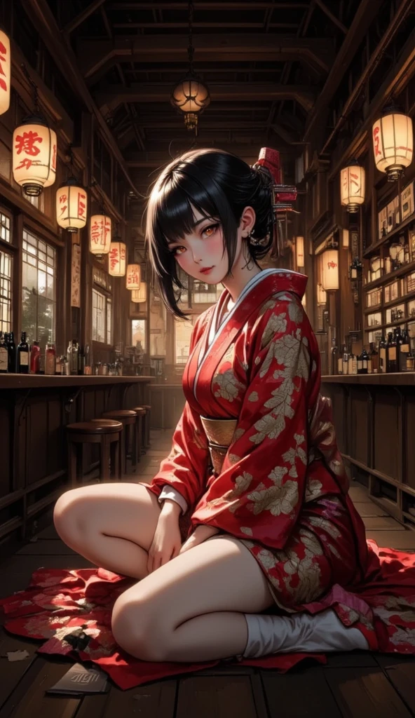 japanes short-hair in her 20s A dark-haired bobhair