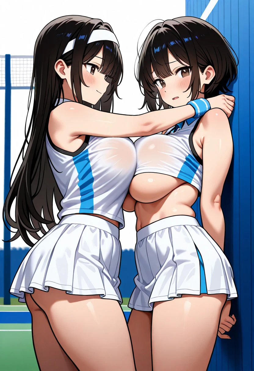 joven japonesa, , mejorar, alumno, sin sujetador, minifalda azul,  Cuerpo, Delgado, pechos grandes, Piernas gruesas, Delgado waist, gimnasio de la escuela, sweaty Cuerpo, cinematic lighting, casi desnuda, Erotic poses, tiny thonge, side thong, transparent lingerie, can see niples, mostrando sus tetas
