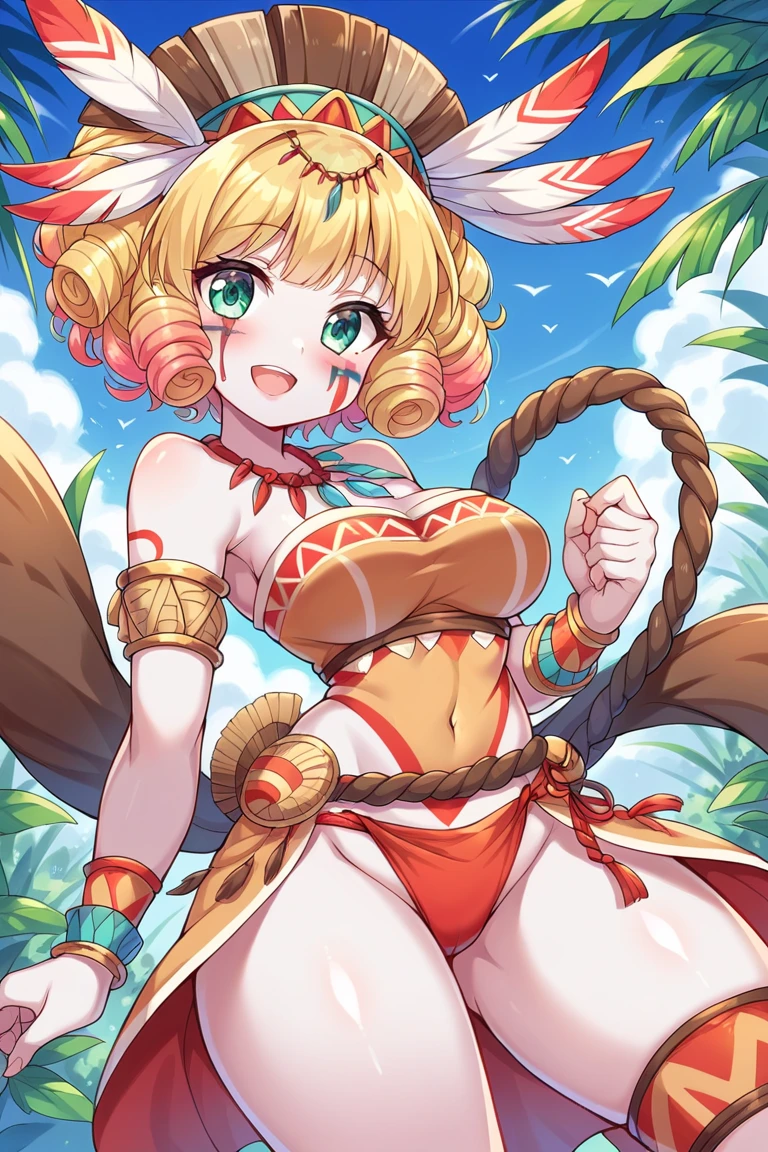 Tohru, ojos detallado, pechos grandes rebotando, cuerpo completo, pezones ricos, Towel over breasts
