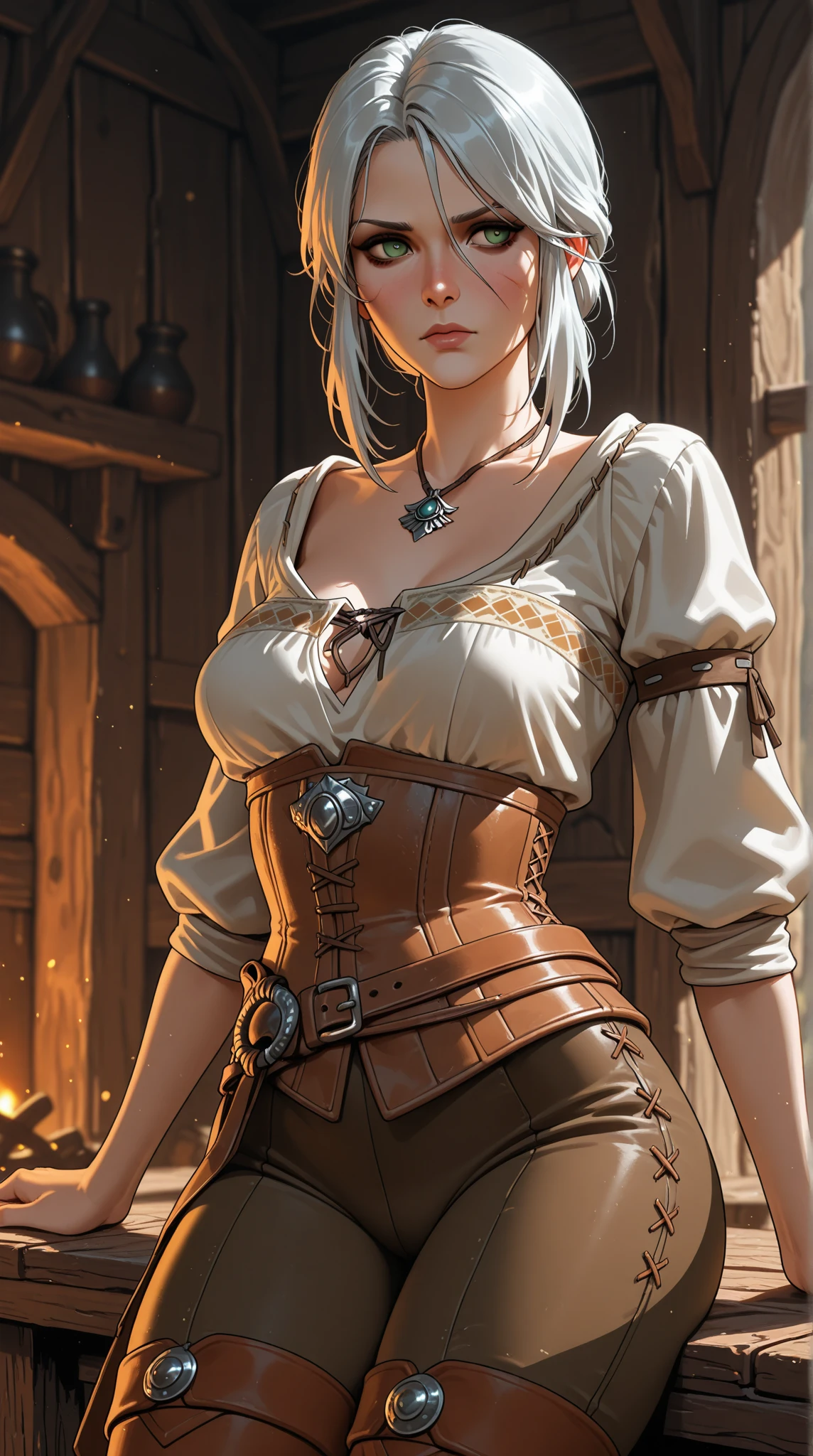 (best quality,4k,8k,highres,masterpiece:1.2), ultra-detailed, (realistic,photorealistic,photo-realistic:1.37), medieval tavern, cozy and dimensional pub, tavern with a fireplace, black clover screenshot, fantasy tavern background, an evening in a medieval tavern, bar, pirates in the tavern, anime scene, role-playing scene, animated still shot, alchemy tavern, fantasy alchemist's laboratory.