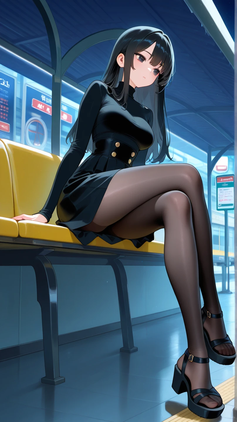 (masterpiece:1.3), High resolution, Very detailed, Very detailed CG Unity 8k 壁紙, Realistic, photo-Realistic, RAW Photos, Beautiful and elaborate face, Pale skin, Realistic skin, High-quality fabric, Detailed hair texture, Perfect proportions, Beautiful Face, Accurate, Anatomically correct, Very detailed顔と肌の質感, Natural neck length, (Shiny Necklace, wedding ring), (Beautiful Hands), (Fair skin:1.2), Thin legs, Thin legs, Sexy thighs, 
break, 
Beautiful Eyes, Symmetrical eyes, Light brown eyes, double eyelid, Thin eyebrows, (Glossy Lips:1.4), ((Provocative face:1.2)), (blush:1.1), 
break, 
(Elegant flight attendant), (Wearing flight attendant uniform:1.2), (Show me your panties), 
(Medium sized big breasts), (Slim figure:1.2), 
(Dark brown hair, Wavy Hair), ((Medium Hair, Asymmetrical bangs:1.2)), (Upper Body Shot:1.2), ((From below:1.3)), ((Focus on the feet:1.2))
break, 
((Sit in a seat with your legs raised to your chest:1.3)), Don&#39;t show your teeth、Natural smile