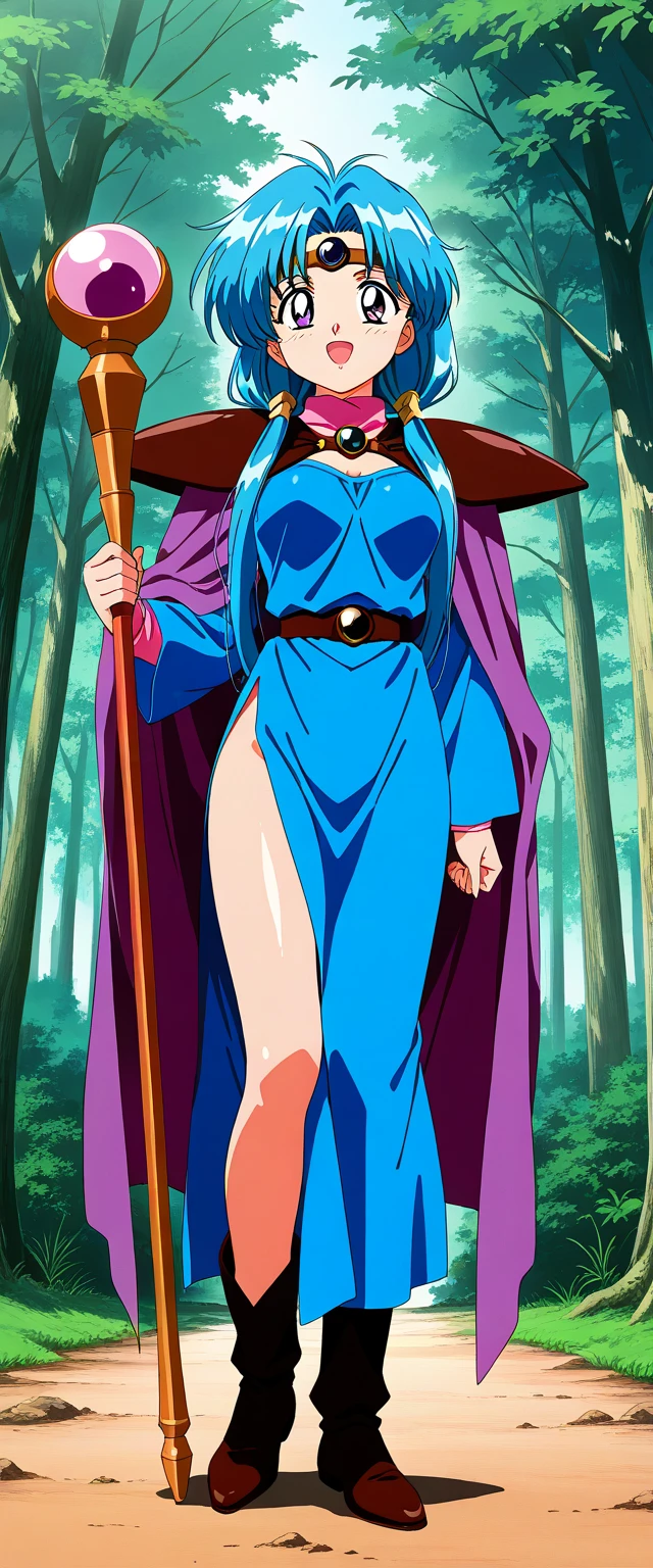 long black hair, straight hair, purple eyes, witch hat, magic staff, perfect body, sexy, rpg witch, fantasy witch, wizar robe, 25 years old, black clothes, black and purple palette, adult woman, round breasts, sitting on flying broom, sorceress attire, smiling, seductive, dark staff

