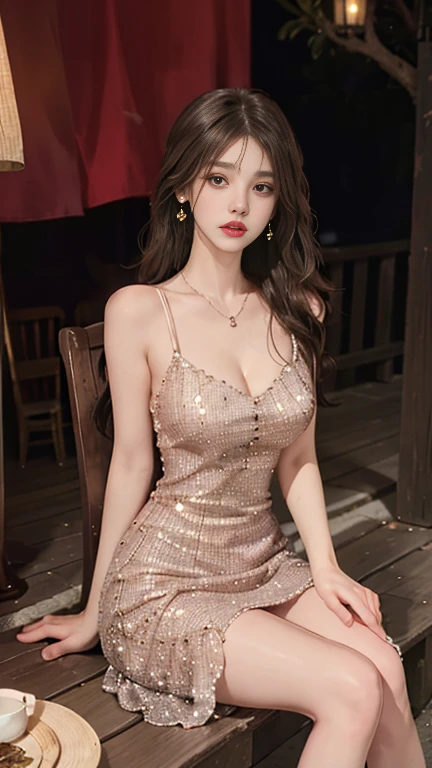 Sequin dress, big