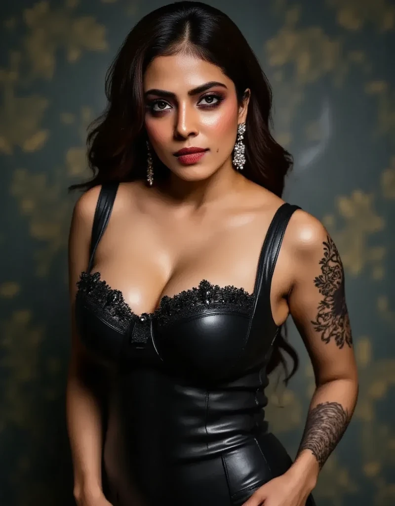 50 yo MILF Aishwarya Rai Bachchan, black jeans micro hot pants with red lumberjack shirt, ((thigh high boots)), ((ponytail hair)), bright sunny day scene, athletic curvy milf body, seductive posing in barn, hourglass milf figure, perfect breasts, looking straight at camera and (((winking))), soft volumetric lights, intricate details, (ArtStation:1.2)