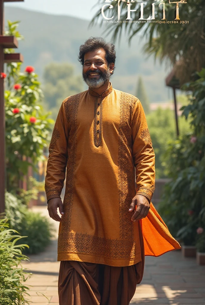 Maths teacher,international school, spectacles, books, looks very diaciplined, with traditional dhoti