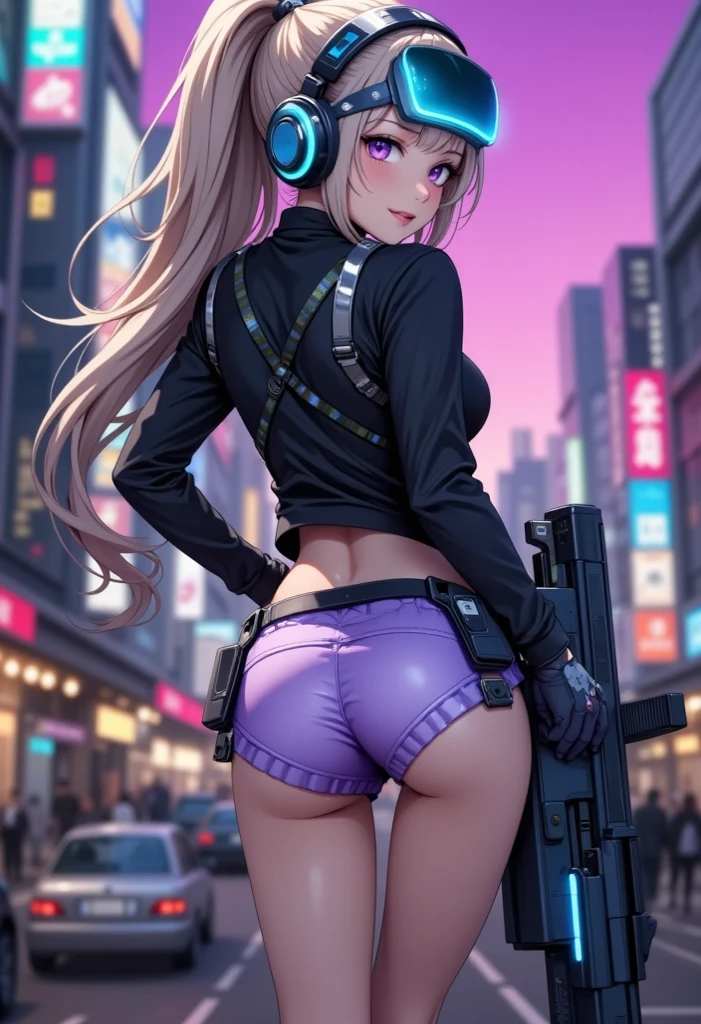 Elite sniper takes aim at victim, On the roof of a building, Lying down (((Use a long range rifle))), Laser sight, Camouflage, holster, large amount of ammunition, Big Ass, Thick thighs, { Highly detailed 16K CG unit wallpaper}, Vast landscape photography, (A low perspective that focuses on the characters and the setting), (A broad perspective), (Low angle shot), (highlight: 1.5), (Low Light: 1.4), (Warm light source: 1.8), Intricate details, (Rainbow-colored: 1.5), (Bright lighting), (Atmospheric lighting), dream-like, beautiful, action、Thong、Tank top