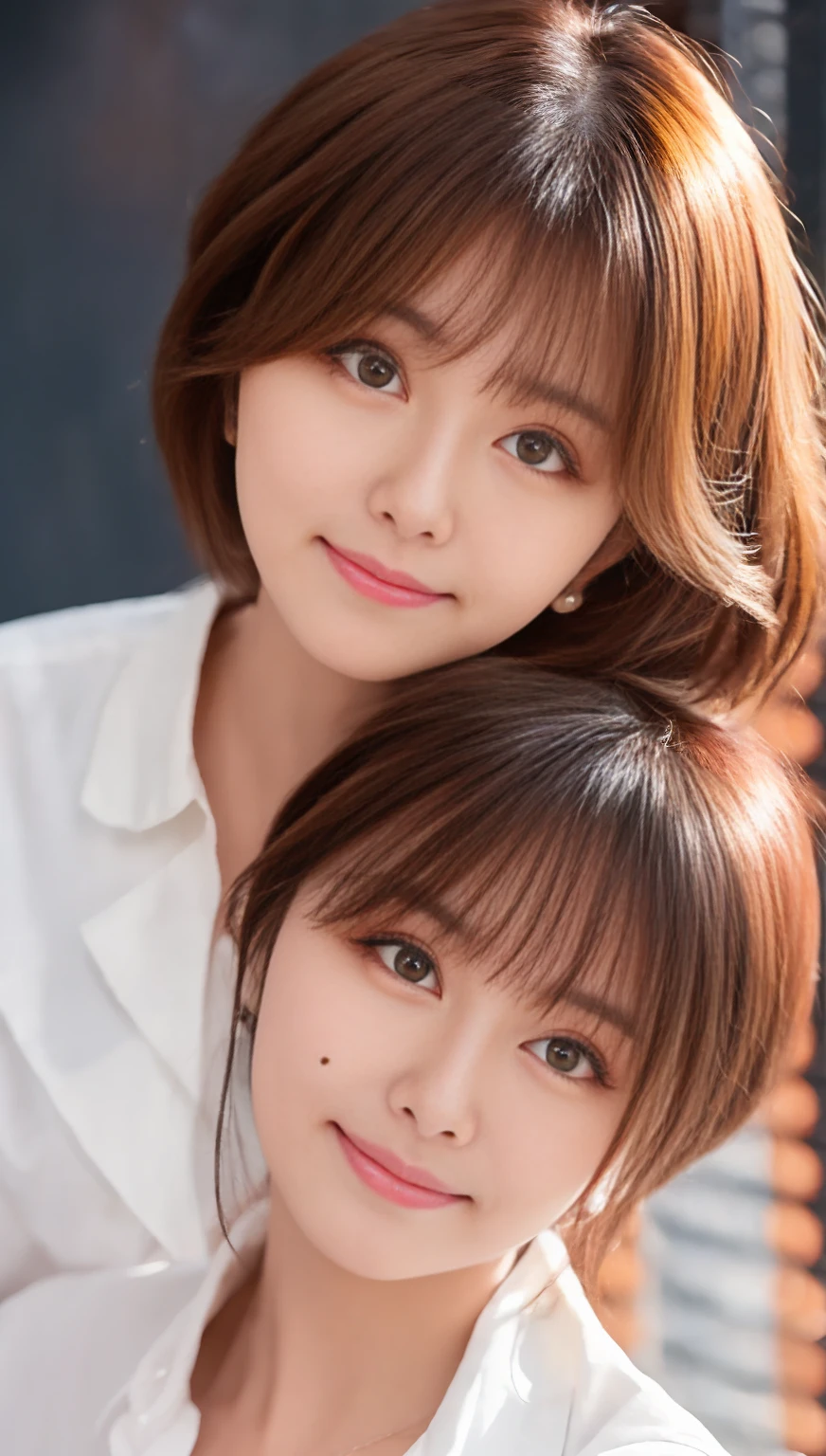 (top-quality,8K picture quality,masterpiece:1.3,),(超A high resolution:1.3,Photorealsitic:1.4,Raw photography:1.2),(ultra-detailliert:1.2,shinny skin,Detailed skin:1.1),(Detailed face,Perfect Anatomy,Caustics:1.2),On the lawn,Sleep on your back,Overhead view,,1 girl,kawaii,japanes,22year old,Japanese ido,Natural brown hair,Curl short hair outward,Pretty eyes,natural make up,Oversized T-shirt,a smile,Looking at the camera,up on the face,Face Focus,Professional Lighting,natural soft light,