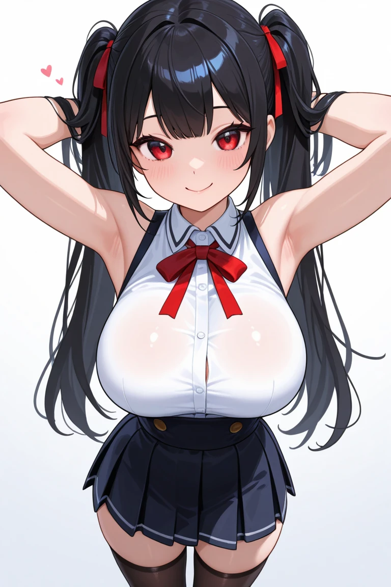 anime Baby Face uniform limbs to be tied up tits Pussy Long, shiny black hair