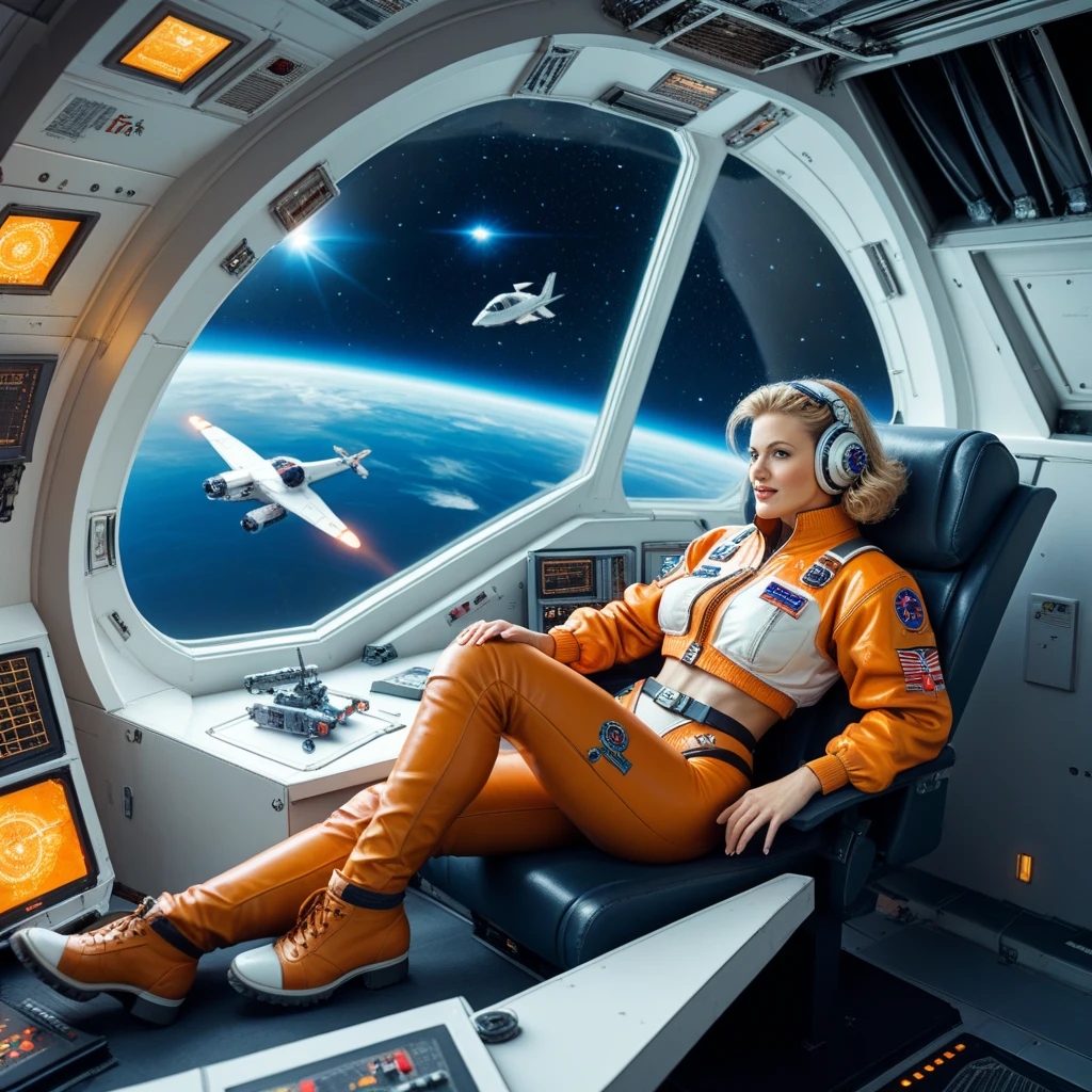 masterpiece,best quality,ultra detailed,highres,high-resolution,4k,4k portrait,8k,(8k portrait),unity 8k wallpaper,extremely detailed CG,realistic,RAW photo,real person(portraitphotography),photorealistic,detailed skin,
(No-man's-sky Game Design Picture:1.1),(1girl),Bizarre animal,The girl is wearing space suit,A spaceship is flying in the sky,Face the front,On the ground,Ground,any moon floating in the sky,(face),((front)),(A girl looking in front),18 -year -old British woman,smile,fun,((Alien and commemorative photo)),((Bizarre creatures and commemorative photos)),(Giant spacecraft),Above the knees,Spread earth,Stand on the hill,(Alien standing next to a girl),(A strange creature is attached to her),With a yellow mesh in the blue god,Classic French Braid,__eye_color,amb__,