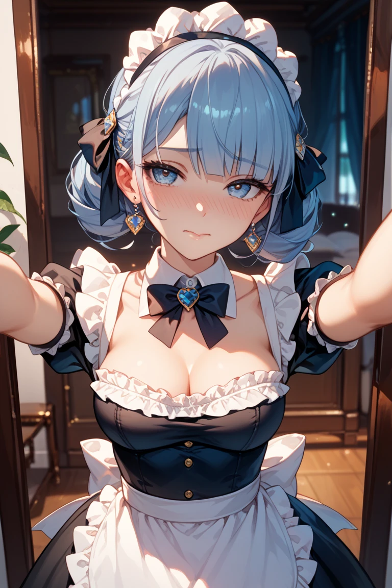 (quality)), ((masterpiece)), Recommended results、Puffy nipples、(see through:1.5)、straighten your back、abdominal muscles、huge bust、angle to floor:1.2、low camera angle、Hair loss on crotch,Hatsune Miku,(girl),charming and beautiful blue hair)),(big breasts:1.4),Breast sagging,(((pale nipples blue bob hair:1.35,Colored inner hair,short hair,ear breathing))),(((toy doll))), white skin,toy doll joints:1.5,Manipulator:1.5)),((silver armor dress,tesla coils)),((maid,白色toy doll:1.5,body:1.5,metal skin,Mechanical joint: 1.4,mechanical limbs)),(((pale nipples_blue_Eye:1.3))),错综复杂 Eye,beautiful detailed Eye,symmetrical Eye,((fat)),(((shiny skin:1.5,bright skin: 1.5,shiny skin,very shiny skin,white shiny body,plastic glitter skin)),(lower abdomen,Yao Liu,wide hips,detailed body,(Detailed face)),charming,slutty,Tempting,,((national foundation)),maid headdress),Delicate metal decoration,hat,(maid),sleeveless,mini skirt,boots,