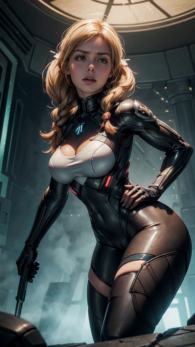 (masterpiece),(Full Body View),(Scarlett Johansson),(Short Platinum Blonde Hair),(Detailed Ass),(Detailed Green Eyes),(Detailed Nose),(Detailed Lips), toned back, wide hips,(Detailed Thighs),(Athletic Figure),(Black tactical suit),(Left cybernetics Arm), Casual Stretch: Stretching her arms overhead, Black Widow's tight suit molds to her body, highlighting the shape of her buttocks. With a relaxed demeanor and a content smile, she takes a moment to unwind and showcase her strength.