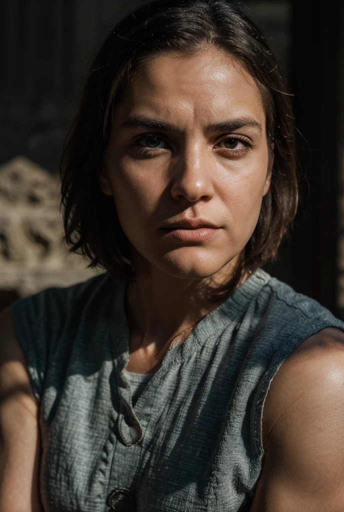 a nikki reed <lora:RMSDXL_Photo:2>,pacing thoughtfully pose,in a croatian coastal fortress,(soothing),hypnotic,resplendent,hurdling,professional,lurid,wide-angle,stunning,ultra-hd,detailed face and eyes,(backlighting from inside),dynamic angle,cinematic lighting,((sharp focus)),fashion photography,dynamic angle,beautiful and aesthetic,8k,