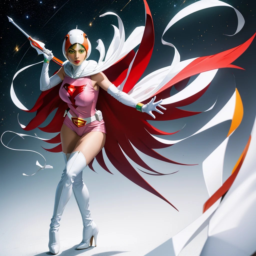 Anime, (vibrant Colors:1), (Pretty Woman:1) Screaming, Standing Pose, digital art, concept art, studio lighting, manga, bright colors, rule of thirds (crazy eyes:1),(crazy smile) <lora:johnsondesuv15-320-e1:0.25> <lora:crazyExpressions:0.6>