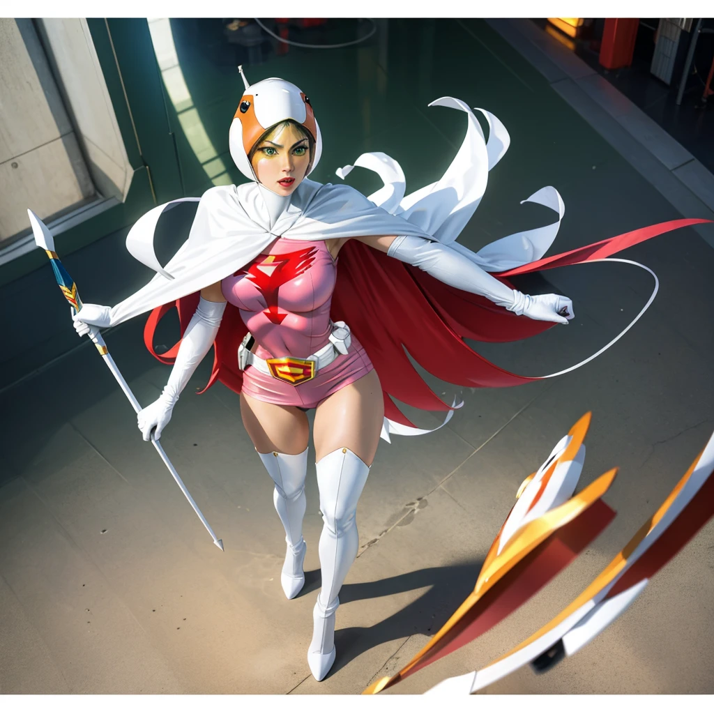 Close-up of a woman wearing a cape, echo From Overwatch, rossdraws numbers, Artgerm Julie Bell Beeple, Extremely detailed artger, Artgerm and Nguyen Chia, author：Ruan Jia and Stanley Atjem, From Overwatch, artgerm and wlop, wlop and artgerm