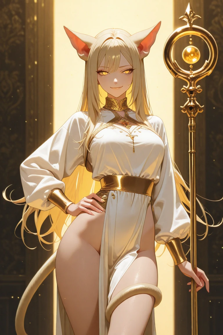 golden eyes、shining gold、female organ、spreading the dharma wheel)))、pubic hair、darkness、inflammation、tattoo、naked、incantation、coat of arms、Beautiful female magician、blonde updo、((whole body))、(((photo taken from below)))