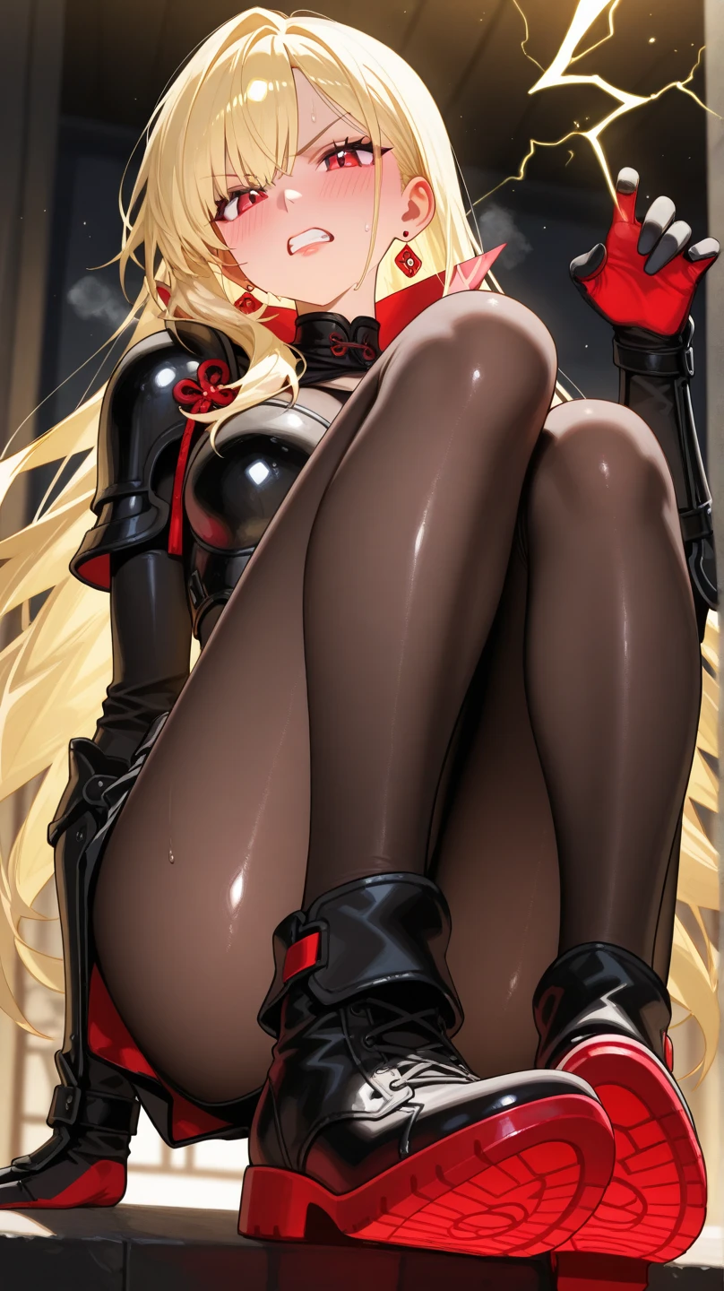 (Super detailed、Ultra-high resolution、8K masterpiece、Vibrant colors)、((Flat Color))、((Floating red water))、Dark Background、
cyber punk、Bound Spider Girl、(Spider tight suit with high leg leotard、My chest opens wide)、(Soryu Asuka Langley)、Angle from below
(Big Breasts)、(胸にArachneのタトゥー、Arachne:1.2)、 (Lift your hips、Spread your legs、look back、Random Sexy Poses)、spiderweb、 (midium Hair:1.2,Blunt bangs、Twin tails、Vermilion, gold and silver hair、hair ornaments、Beautiful blue eyes、Brown Skin、Red lipstick)、TWICE's Tzuyu' on pause、Stoic、Plump nipples、Beautiful hip line、(cameltoe)