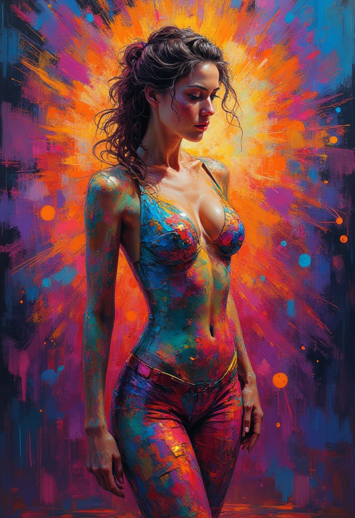 wtrcolor style, (rose) digital art, official art, blown by the wind, masterpiece, beautiful, ((watercolor)), paint splatter, intricate detail. Great detail, [dripping:0.7], Trending on Artstation, Rachel Walker,Style-Paint-1900, a beautiful ravishing naked woman completely covered in paint floating in a pool, beautiful lighting, upclose, large beautiful detailed eyes, nirvana, relaxed, chill, from above, full body, paint drops, paint swirls, paint splatter, high heels, (beautiful spiral paint swirls), by jeremy mann, by sandra chevrier, by dave mckean and richard avedon and maciej kuciara, high detailed, 8k, vivid contrasting colors, chromatic aberration, the stars touch the sky with background of aurora nebula paint stars by Style-NebMagic, vivid bright colors, a vibrant digital illustration, black background, behance hd, Masterpiece, best quality, (realistic:1.2), (high contrast:1.2),