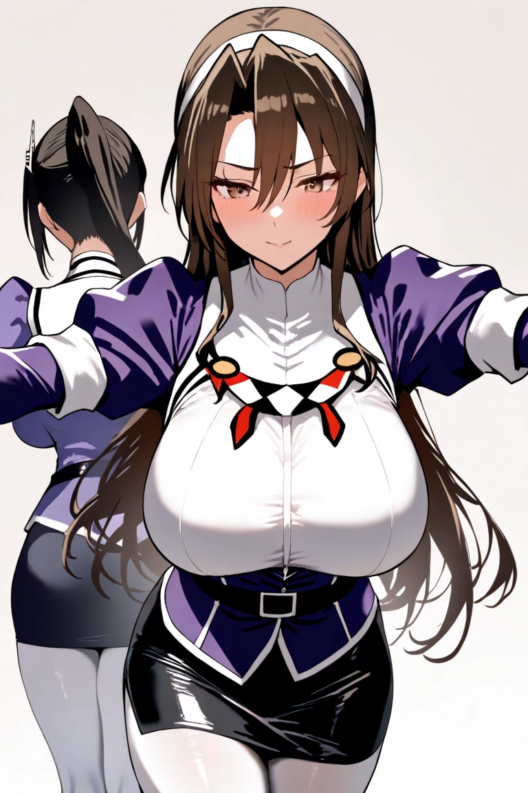 1 Girl,Browsing Caution,(((Large Machine-Made Choker))), expensive,Huge breasts, clavicle,Absurd, brainwashing,Hollow Eyes, ((Expressionless,Emotional erasure)),whole body像,((stand up, still)), (expensiveest quality、4K、8k、High resolution、Must have:1.2)、Very detailed、(reality、reality的です.、reality的:1.37)、Ticker、Hyper HD、Studio Lighting、Ultra High Definition Paint、Sharp focus、Physically Based Rendering、Attention to detail、Professional specifications、Vibrancy and color、Blurred、Sports portrait、landscape、Horror Style、Anime Big 、SF、photograph、Concept Artist、Five Fingers, Perfect body, {{{masterpiece}}}, {{{expensiveest quality}}}, {{Very detailed}}, {shape}, {{Very delicate and beautiful}},Improved cost performance、All Roles、Canon 5D MK4でphotograph、photograph, whole body、White Background、Expressionless、Straight eyebrows、Expressionless、Straight eyebrows、Expressionless、hypnotism App、Stand still、@_@、Expressionless、brainwashing、hypnotism、please lower your arms、please lower your arms、please lower your arms、Drooling、Drooling、Drooling、Night Classroom、Black latex tight suit、salute、Expressionless、Emotional erasure、Drooling、Big Breasts、Big Butt、ponytail