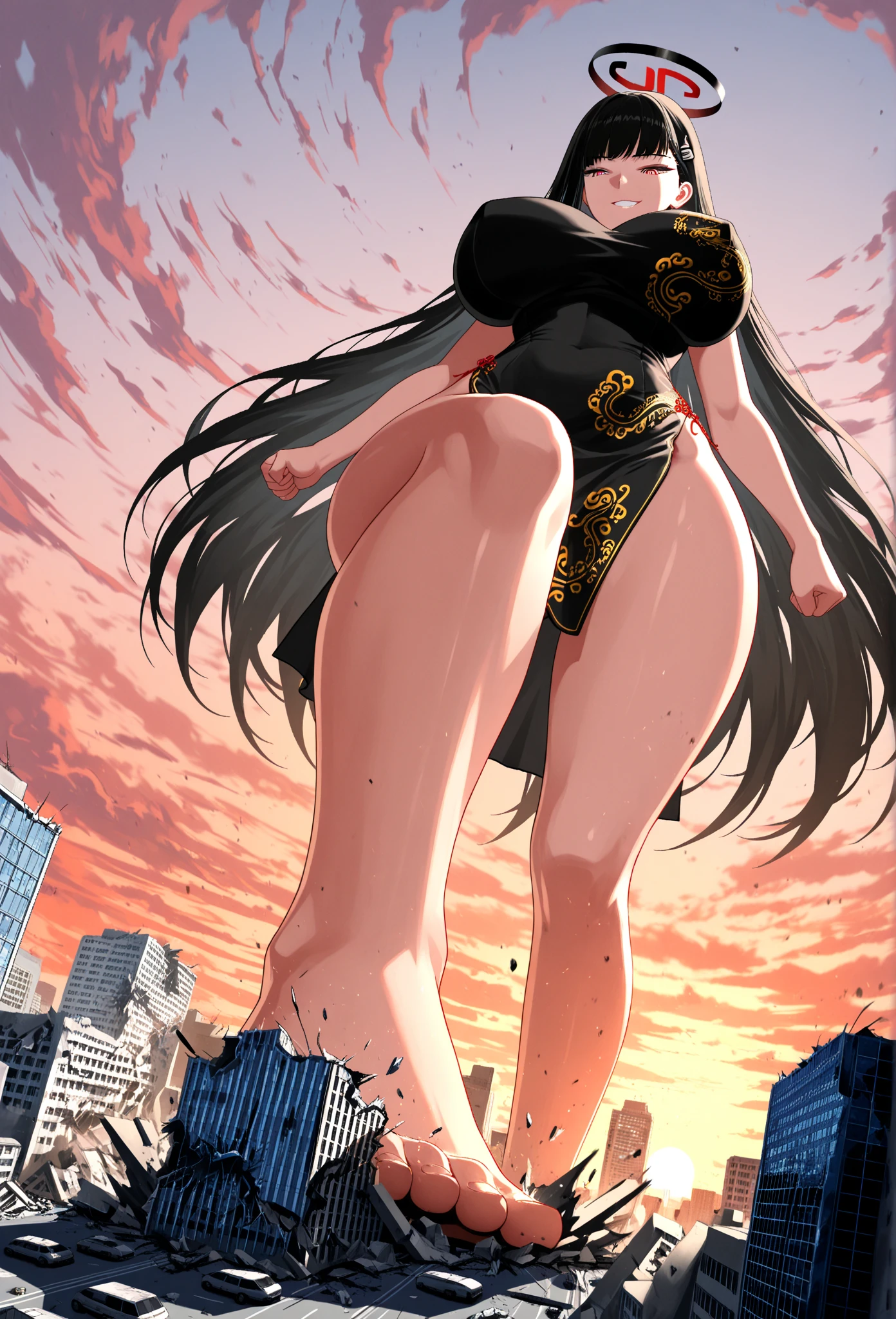 Perfect detail, Special details, highest quality,Full body image,expensive, woman,A satisfied smile 、Graceful and elegant appearance,,Her eyes radiated confidence and strength.,Peaceful and calm look,An aura of elegance and beauty、Queen、Elegant face、Maternal instinct、round face、View Viewer, Black Hair, Braid,, , Side bang, Partially exposed forehead, Dark brown eyes, Mature Body, Perfect body, Tolerant、Large Breasts,Big Ass.Sweaty body,Breast milk overflowing from the nipples,Pussy、Push the building into the cavity,share、body fluid、large amount of vaginal fluid、Inserting the building into the cavityする、、ビルがbody fluidで溶かされる、Open your mouth、 blush, Cleavage.White Shirt, , Black Skirt.,Gold Jewelry,Gold Bracelet,Gold Collar、 Luxurious crown,, necklace, Pursing your lips、 A light smile, Drunk, expensiveディテール, Depth of written boundary, 1080p, 16k, Awards, High resolution, highest quality, masterpiece, 超High resolution, Anatomically correct, Super detailed,Full body image,Huge breasts、Realistic、Perfect bodyライン、aerial photograph、aerial photograph、Destroying the city with a smile、On all fours (A giant girl bigger than a skyscraper destroys the city of Shibuya:1.5)、cute、body fluid,large amount of vaginal fluid、Inserting the building into the cavity、ビルがbody fluidで溶かされる、Eroticism,share、school uniform White Shirtが破れる Big breasts overflowing from the bra Masturbating During pregnancy Occupy a major city On all fours Full body image