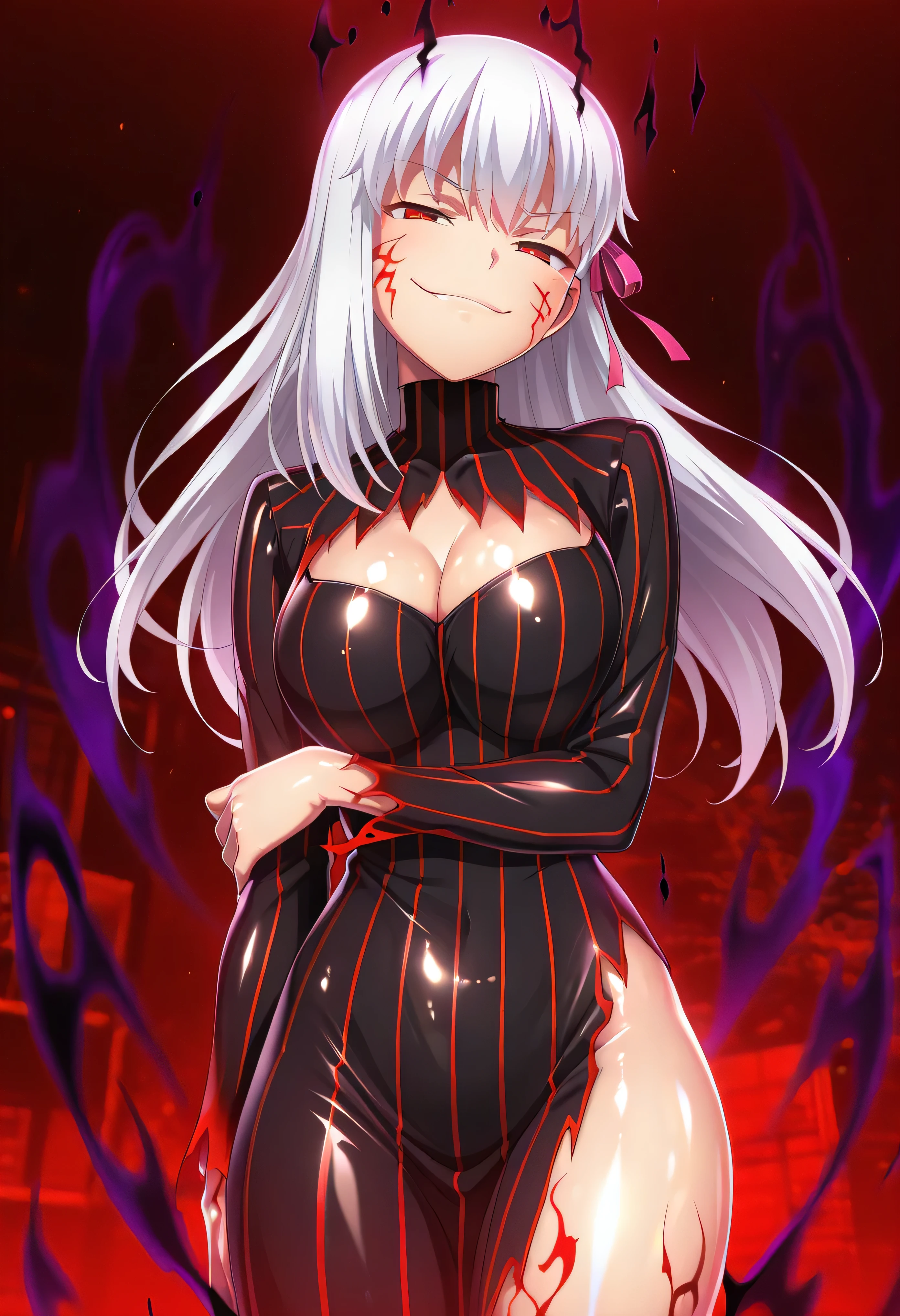 sexy, (1girl:1.7), solo, yuno gasai, long hair, pink hair, smile, low twintails, yuno gasai, (Black, Lilien Tailcoat Black Pure Rose:1.37), (large breasts:1.5), 1girl, red eyes, (night:1.1), (evil eyes:1.1), Ladies Lace Up Boots, blood, (black trousers:1.1), (out door:1.5), (top hat:1.5), (evil:1.5), jack the ripper, (blood on body:1.5), (evil eyes:1.4), killing, ((masterpiece)), (((best quality))), 4k,(perfect hands:1.8)