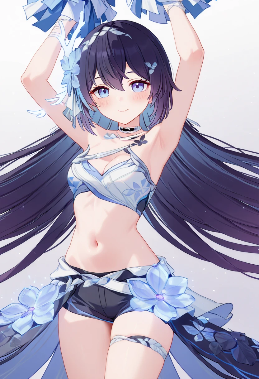 score_9, score_8_up, score_7_up,source_anime, high res image,masterpiece,best quality,girl,cute face,clear skin,clorinde_genshin,panties,armpit,