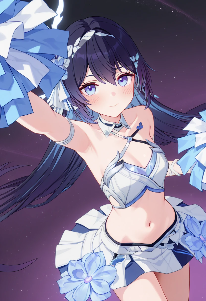 17 Years Old, beautiful girl, masterpiece, 最高品質, 8K anime,Surf the picture,illustration, 1 girl, bara, black shirt, White shirt, Fold the red ribbon on the chest..................., ,Precise, bestquality,shape: Height about 164 cm..................... There is a chest on CAP D...................... ,Blue Eyes, Long straight eyebrows................, But some people....... ,anime ,Hair to waist.,Researcher Kit,nighttime,moon light,Black Hair,Torn shirt,Red Gem Earrings,Church Goddess