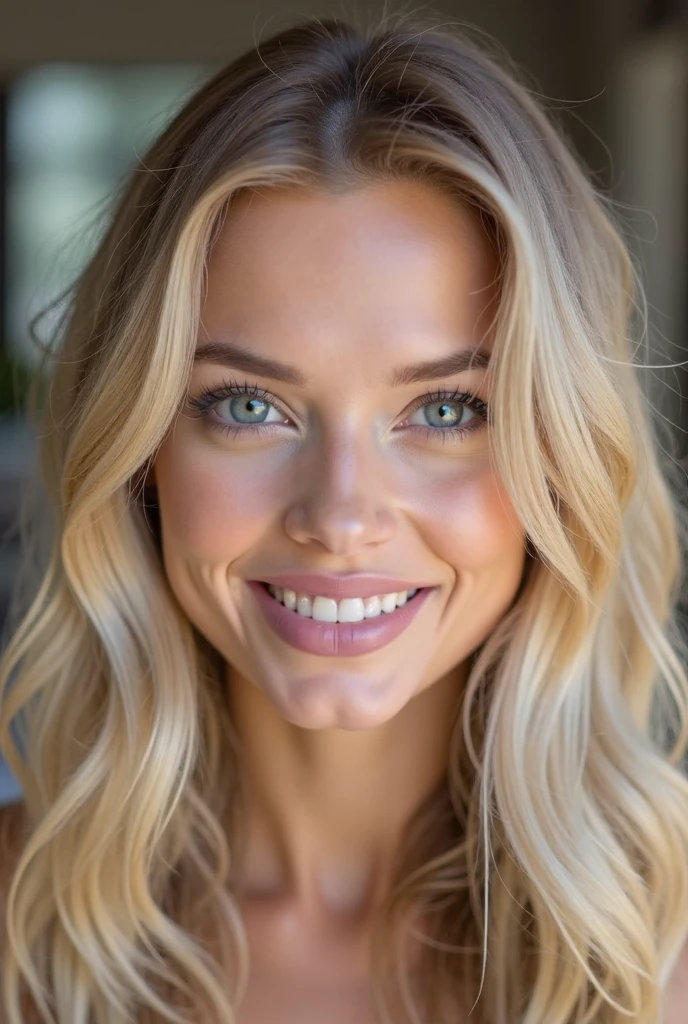 a beautiful 1girl, blonde hair, green eyes, big eyes, cute smile, big boobs, european girl, 23 years old, gym(best quality,4k,8k,highres,masterpiece:1.2),ultra-detailed,(realistic,photorealistic,photo-realistic:1.37),HDR,UHD,studio lighting,ultra-fine painting,sharp focus,physically-based rendering,extreme detail description,professional,vivid colors,bokeh,portrait