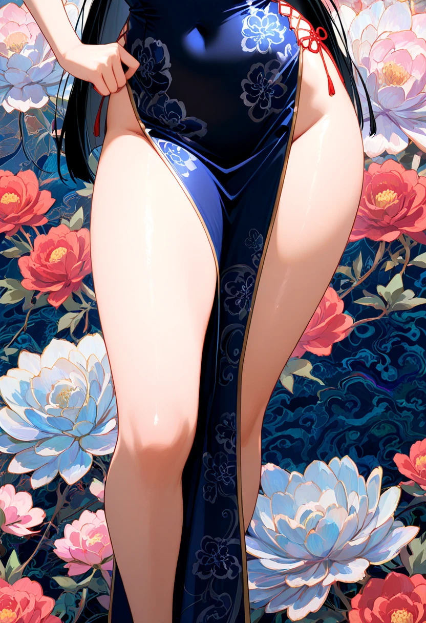 (from outside) (Shiny skin), many colors,best quality best,Masterpiece,Realistic photos,complicated details,raw photos,court,Gorgeous cheongsam in many colorss,extra long hair,Crooked shoulders,delicate face,Revealing the cleavage,decorate,standing by the window,on a cheongsam,lace,underwear,decorate,revealing thighs,Close-up from the front,looking at camera.เธอBend your assให้สุนัขเห็น จากนั้นเขาก็กระโดดทุบก้นเธอ..She lets the dog fuck her ass and fucks her pussy with his dog...let the dog in.Dog jumps and fucks pussy.Bend your ass.sucking dog'chicken.Filming a porn movie of a dog fucking a girl