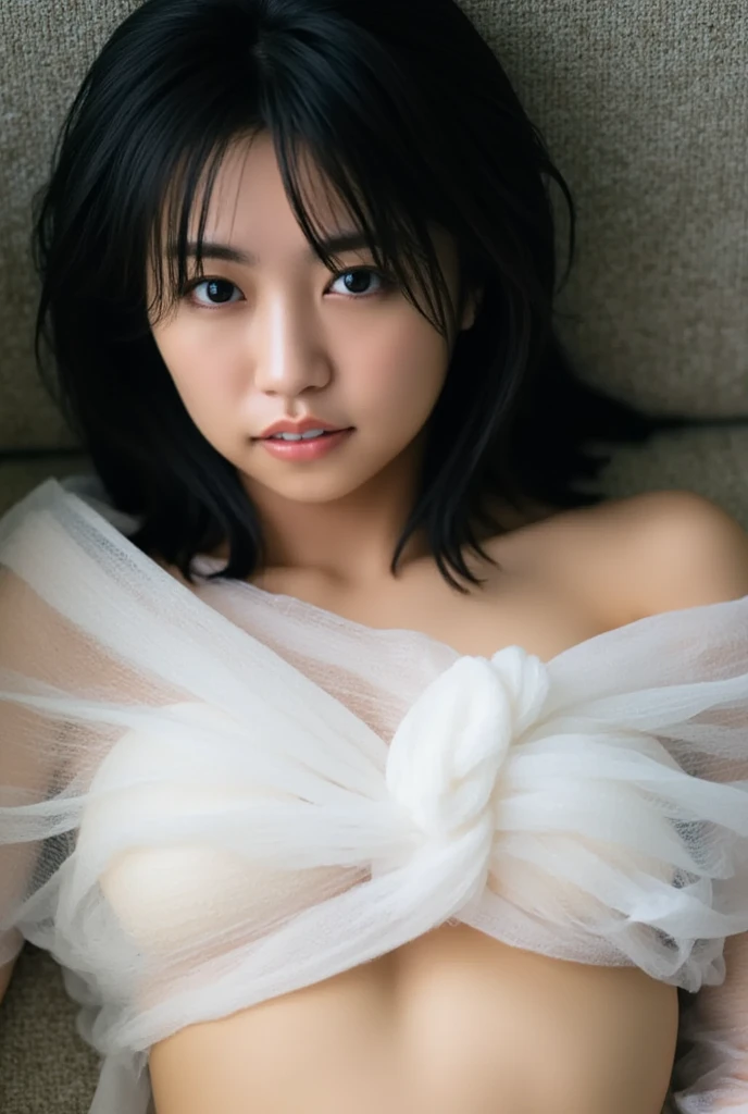 Madoka Ayukawa, 14 years old, bangs, 1girl, masterpiece, highest quality, disorganized, retro artstyle, 1980s \(style\)))), look viewer, (((full nude))), full blush, (((no Panties))),, Take a look here, (((nsfw))), view audience, nsfw, Genitals are visible,1girl, (((See here))), nsfw, (Japanese girl showing off genitals:1.1), look viewer, (((Walking on the beach, knee standing,))),