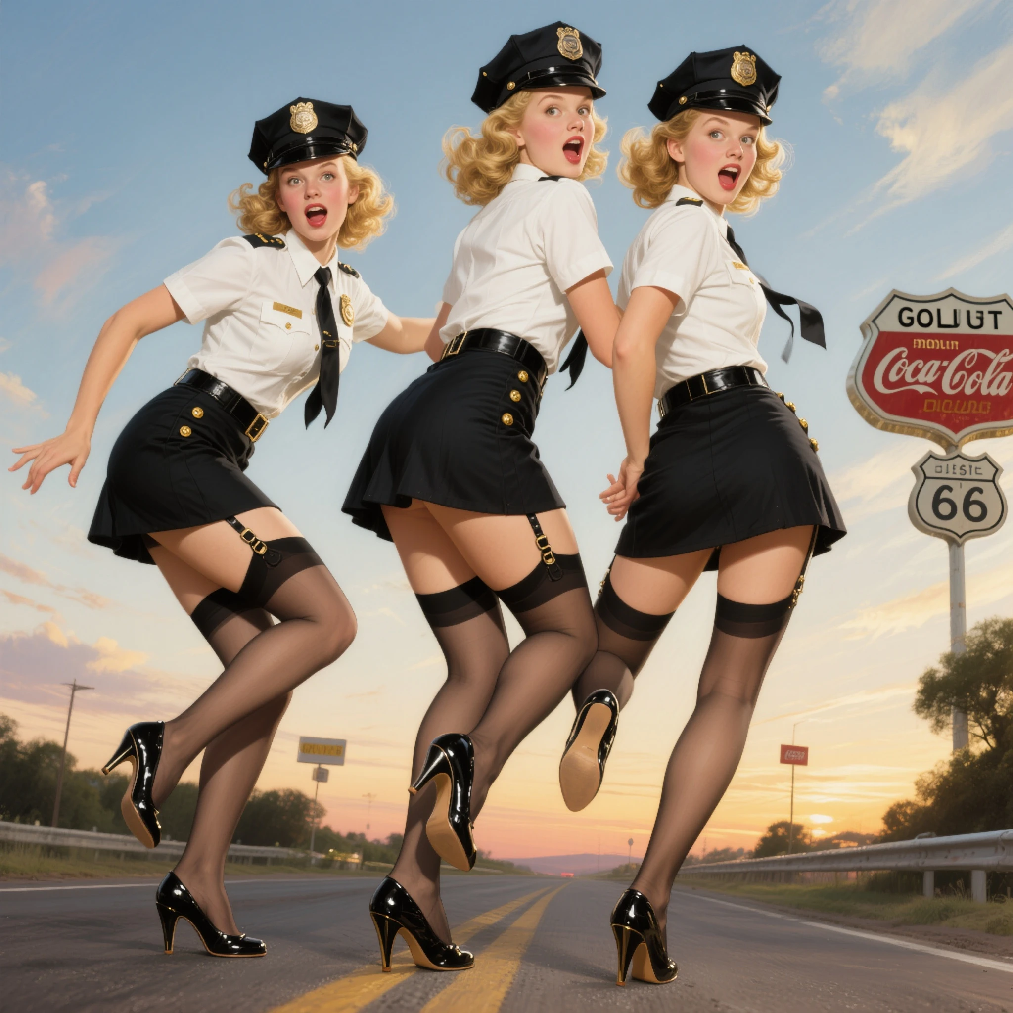tanned blonde, Bob haircut, Two girls, muscular legs, muscular calves, Strong legs, muscular hips, wide thighs, Curvy hips, high-heeled sandals, tights in a net, Stiletto heels, Flight attendant uniform, stewardess,  large ring earrings, He really wants to pee, rides on the bus, nervously looking out the window, Coming soon, wants to pee,  desperately wants to pee, wants to urinate, Cross-legged,  An expression of shame on his face, confusion, Desperation on the face, crying, holding on to his stomach, crumples the hem of the skirt with his hands, Knees clenched together, Clenched hips, An expression of shame on his face, confusion, bites his lower lip, full bladder, terribly wants to go to the toilet, anatomically correct, realisti, side glance