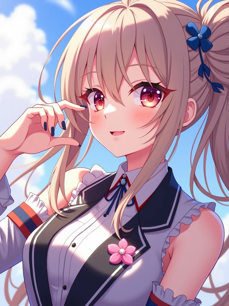 V beautiful illustrations、top-quality、cute petit girl、(transform sequence)、((school uniform leotard))、(cute decorative headband)、14years、a junior high school student、Slender beautiful girl、Fractal Art、baby-face、((stright long hair))、Beautiful big drooping eyes、A smile、Full Body Display、(1 persons)、Quiet classroom、(knee high socks)、is standing、