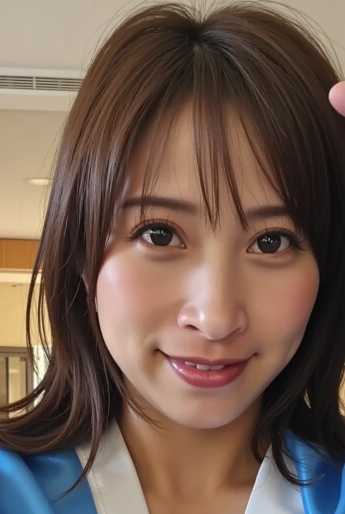 ((highest quality、table top、8k、best image quality、extremely complex and detailed depiction))、(1 person photo:1.1)、The best smile staring at the camera、(Super high resolution perfect closed lips:1.2)、(beautiful beach:1.05)、(polyester white shirt:1.1)、Huge breasts that are about to burst、emphasize body line、cleavage、(close up of face:1.5)、glamorous body、hair swaying in the wind、sandy beach、beautiful sea、Recreate the perfect details of a deserted island、Crystal clear and sparkling sea、Complex sea glow、beautiful seaの詳細が描かれています、Brightly lit face、Ultra high definition beauty face、ultra high definition hair、Super high-definition sparkling eyes、(Pure white skin shining in ultra-high resolution:1.1)、Super high resolution glossy lips、(very bright and vivid:1.1)、(A lot of shiny white mucus on the face:1.5)、(大量の白い光沢のある粘液をかけられたclose up of face:1.5)